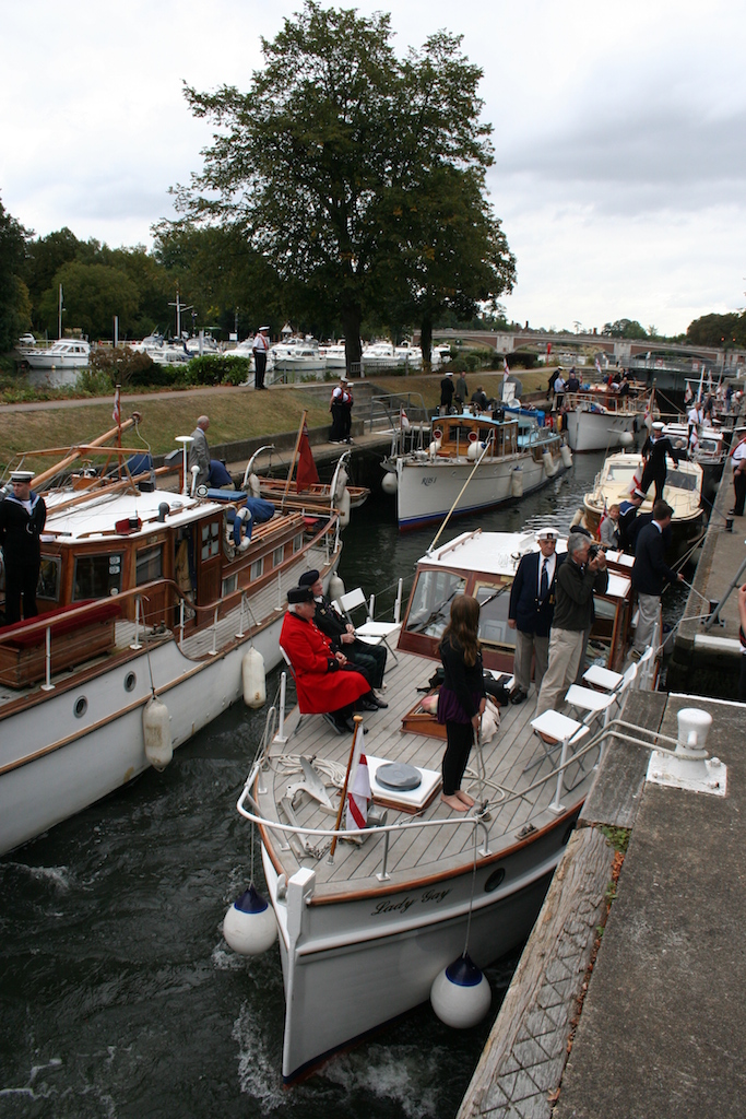 Helping out as a volunteer at a lock during a busy time, like this Assocation of Dunkirk Little Ships outing at Molese Lock, can be a very satisfying experience.