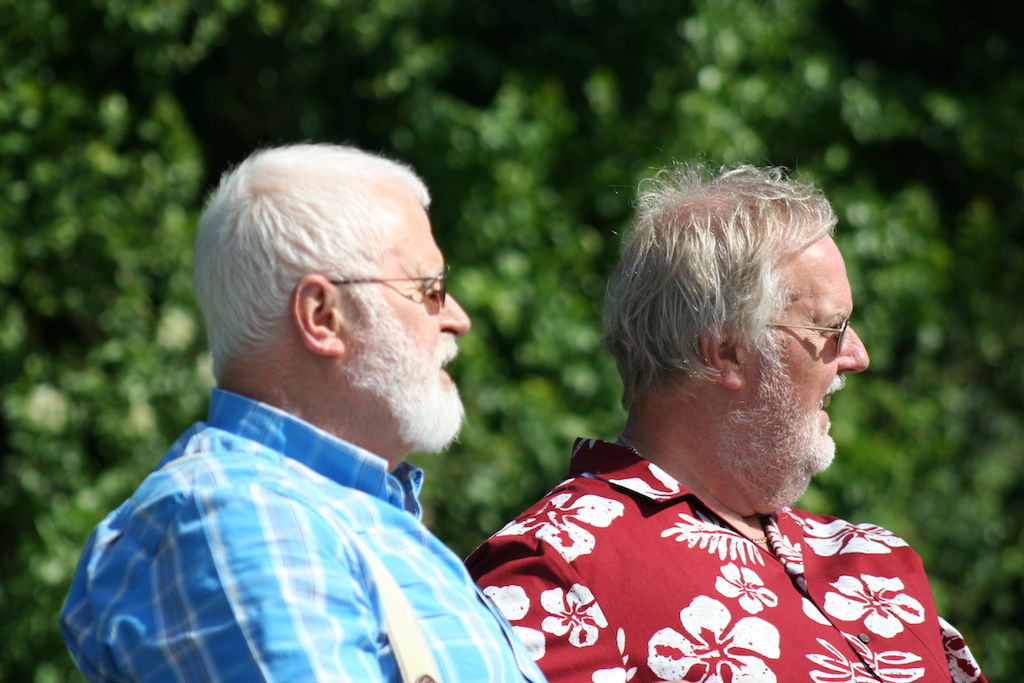 Double trouble: Alan, left, and Mort Smith.