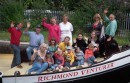 The Chernobyl mums and their children relax aboard the Richmond Venturer