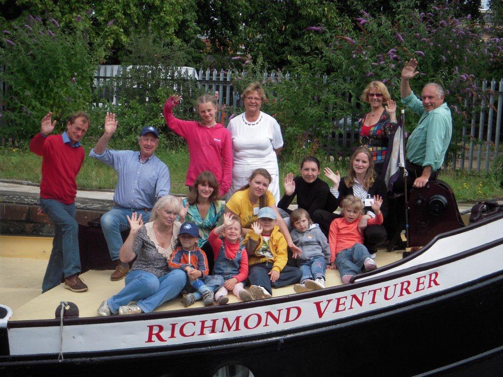 The Chernobyl mums and their children relax aboard the Richmond Venturer The Chernobyl mums and their children relax aboard the Richmond Venturer