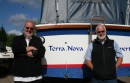 Mort Smith and his brother, Alan, stand beside Terra Nova - are they all too old for another adventure?