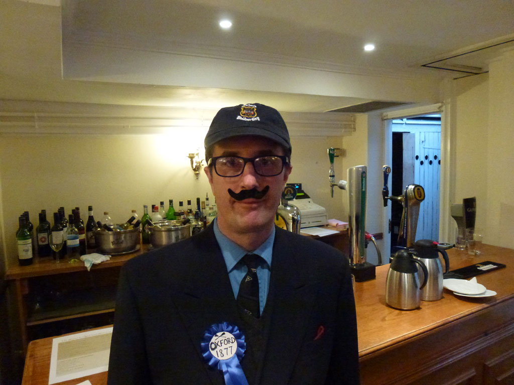 Tim Carter had the Weybridge SC members in fits with his rendition of his own poem ‘The Oxford Cox’