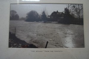 The house called The Sphinx on Pharaoh’s Island as seen from the towpath